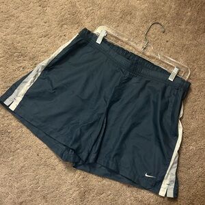 Nike Blue and White Athletic Shorts